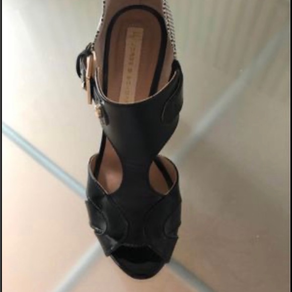 Black & White block heels 36 - Picture 3 of 6